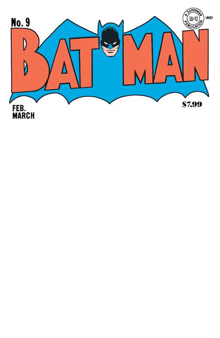 Batman #9 (of 1) Cover C - BLANK VARIANT