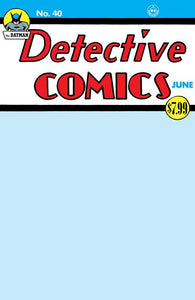 Detective Comics #40 (of 1) Cover C - BLANK VARIANT