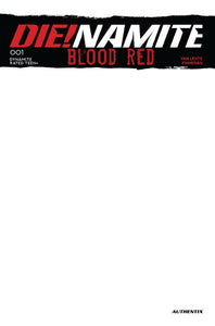 Die!namite: Blood Red #1 Cover E - BLANK VARIANT