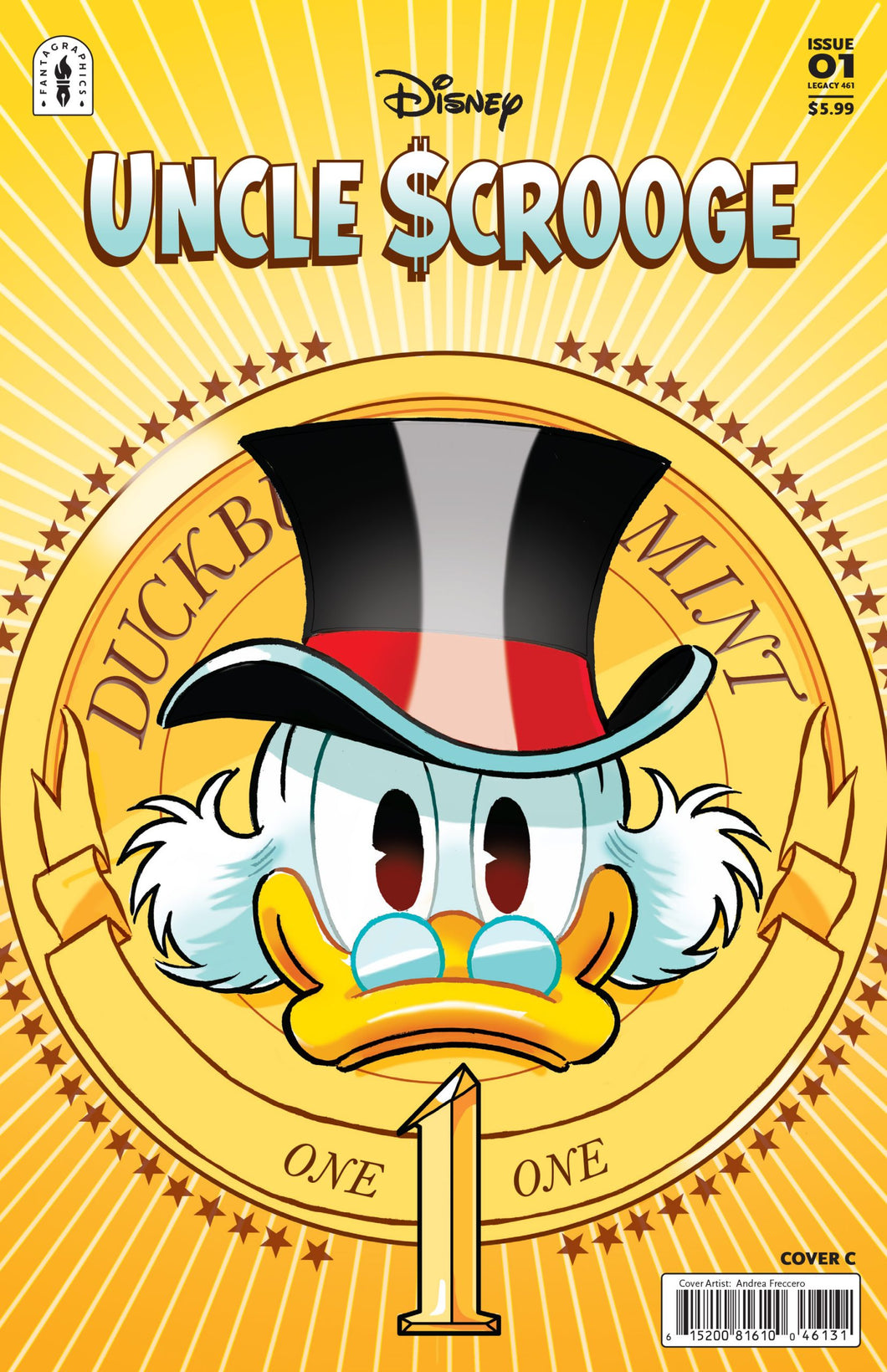 Uncle Scrooge: Flintheart Glomgold's Sinister Secret #1 (of 3) Cover C - Andrea Freccero