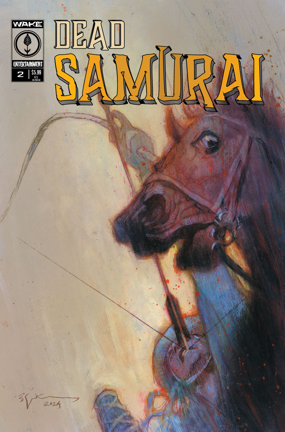 Dead Samurai #2 Cover A - Bill Sienkiewicz - SECOND PRINTING