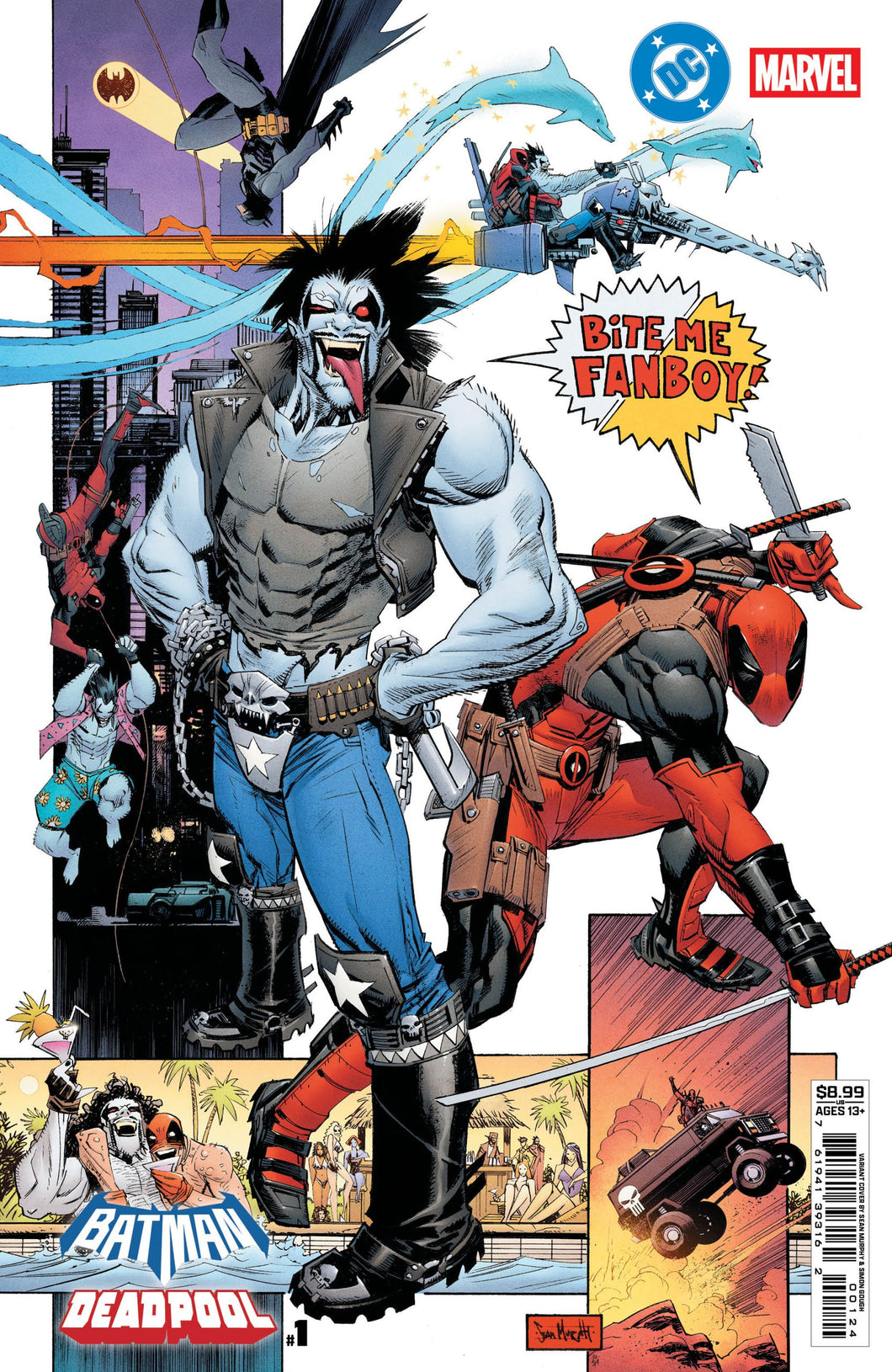 DC/Marvel: Batman/Deadpool #1 (of 1) Cover M - Sean Gordon Murphy - LOBO & DEADPOOL VARIANT