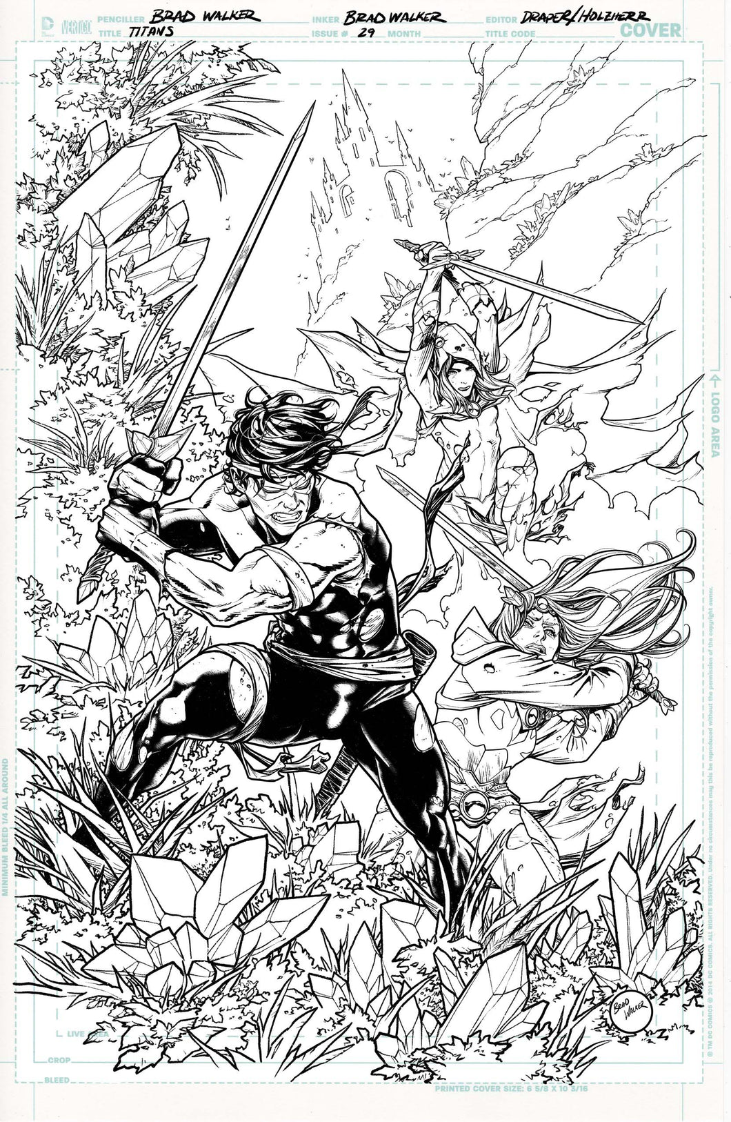 Titans #29 Cover B - Brad Walker