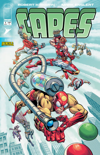 INVINCIBLE UNIVERSE Capes #1 Cover G - Mark Englert - YOUNGBLOOD TEAM UP VARIANT