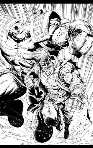 Final Boss #1 Cover I - Tyler Kirkham - YOUNGBLOOD TEAM UP B&W VARIANT