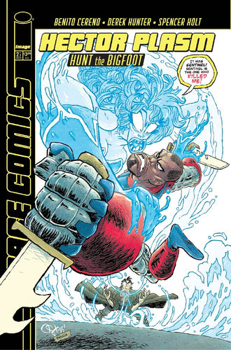 Hector Plasm: Hunt the Bigfoot #2 (of 3) Cover E - Derek Hunter - YOUNGBLOOD TEAM UP VARIANT