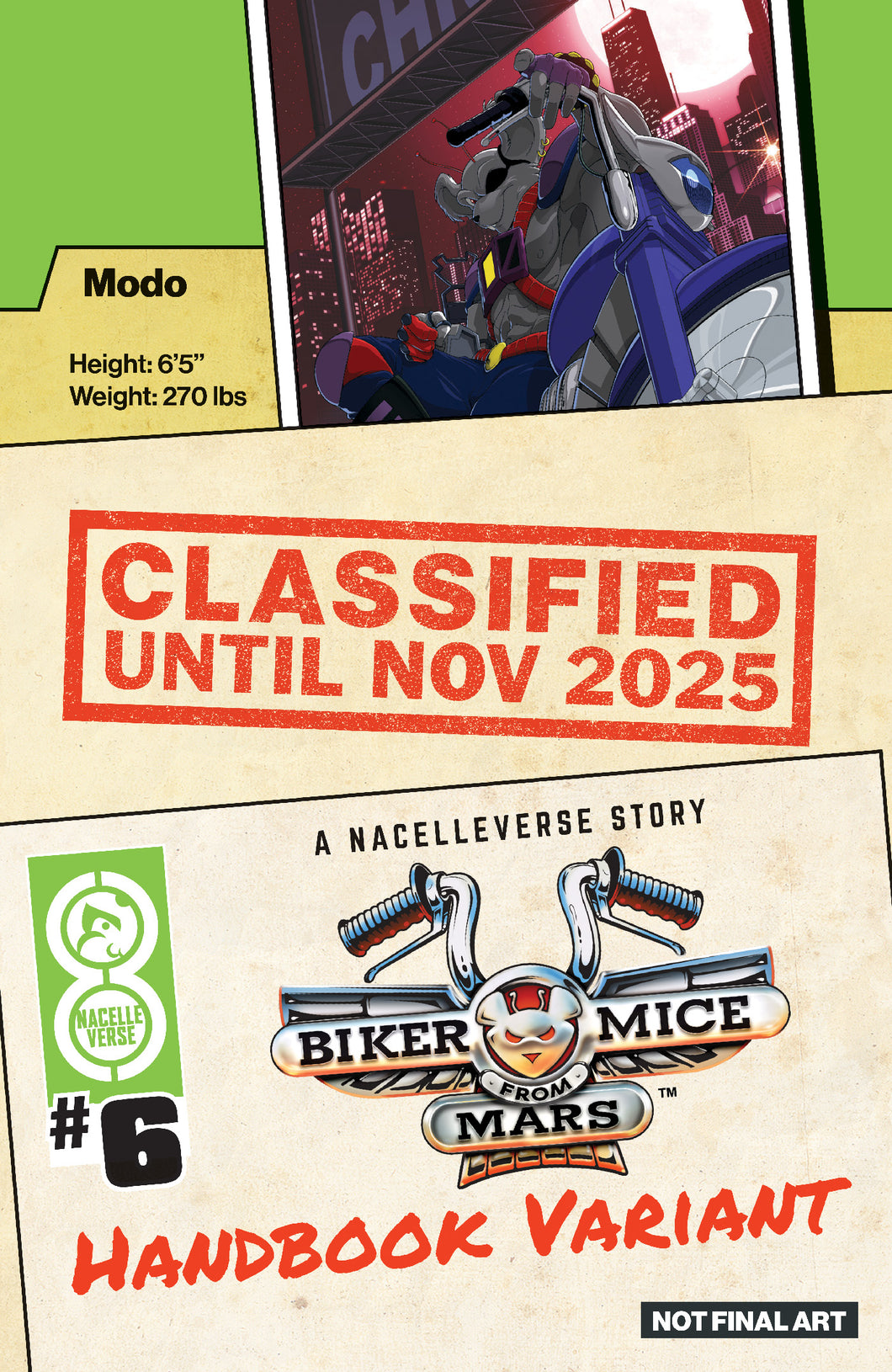Biker Mice From Mars #6 Cover A - Edu Souza