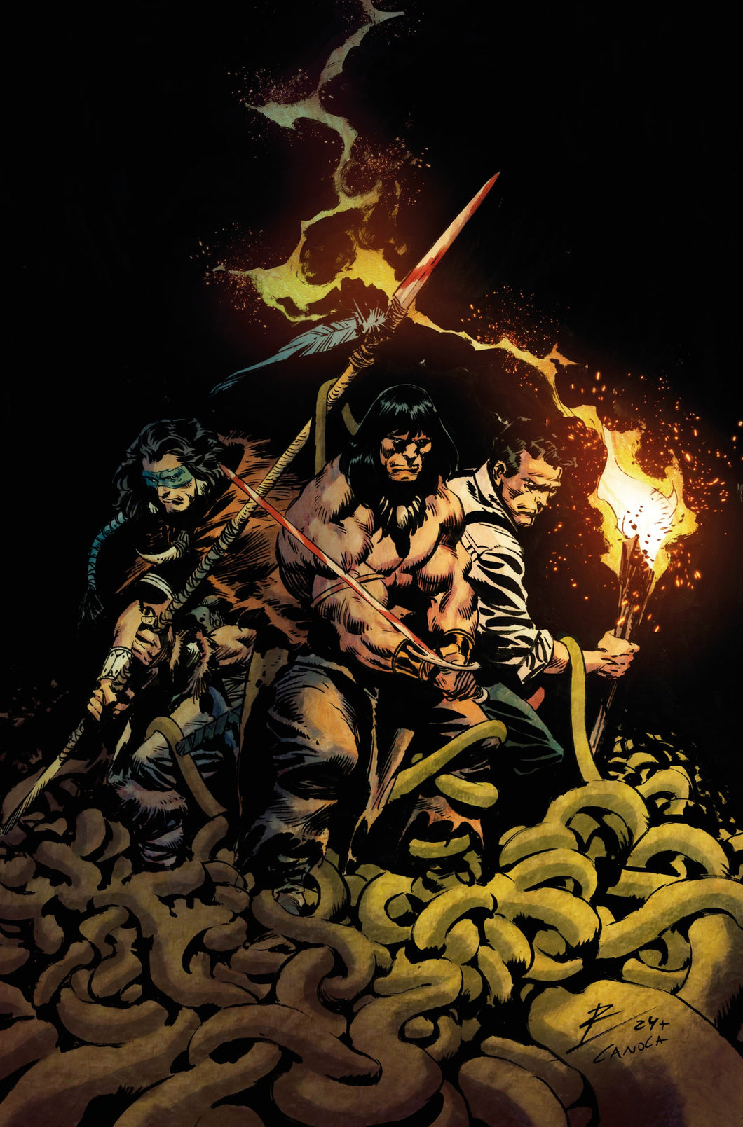 Conan: Scourge of the Serpent #4 (of 4) Cover D - Roberto De La Torre