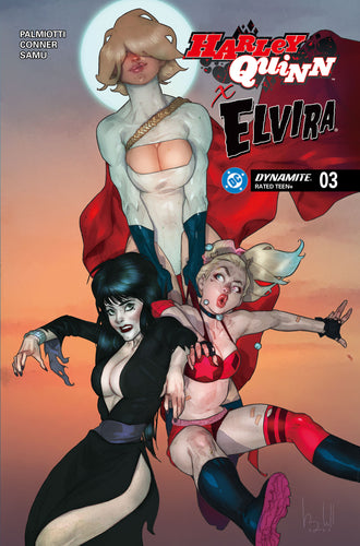 Harley Quinn X Elvira #3 Cover D - Ben Caldwell