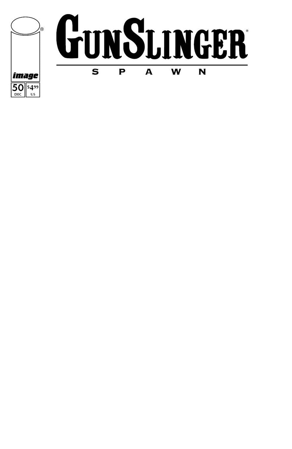 Gunslinger Spawn #50 Cover D - BLANK VARIANT