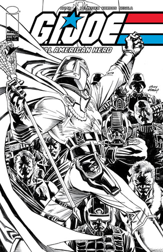 G.I. Joe, A Real American Hero #323 Cover B - Andy Kubert - B&W VARIANT