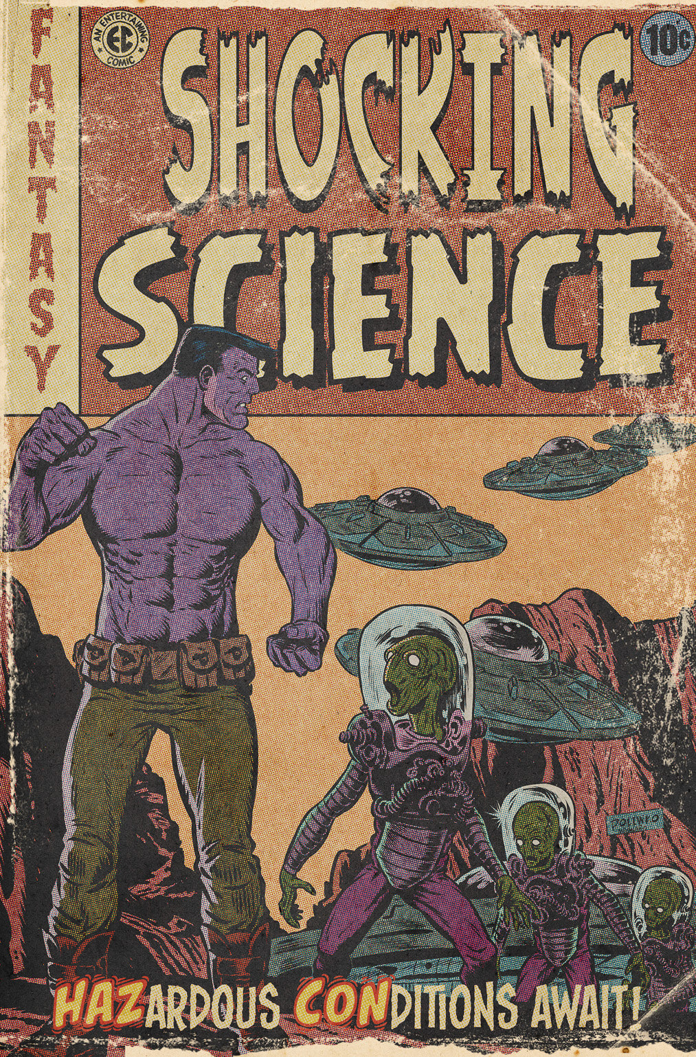 Hazcon #2 (of 5) Cover B - Nik Poliwko. Kenny Mesnard -  EC MONSTER HOMAGE VARIANT