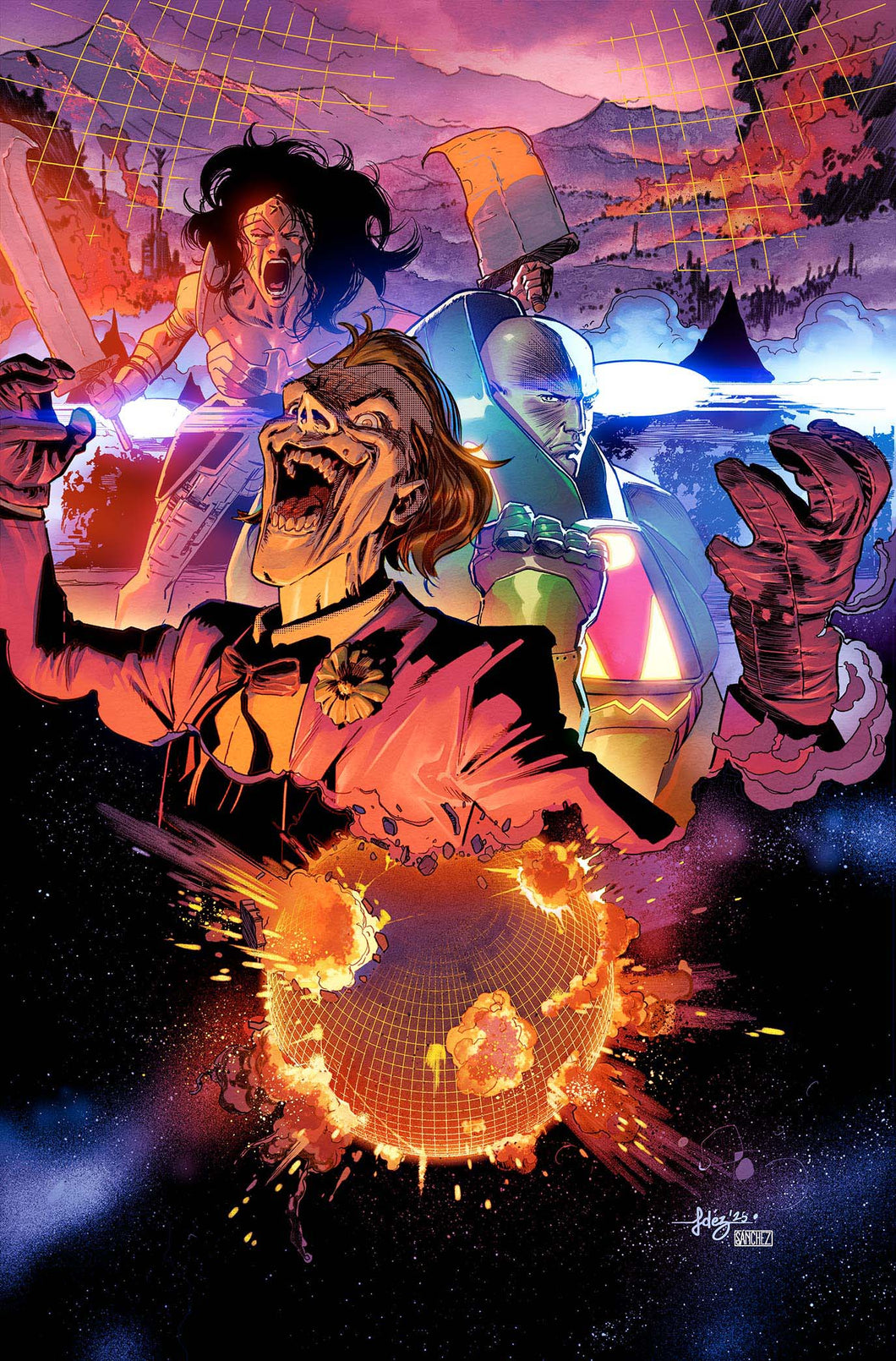 DC K.O. #3 (of 5) Cover A - Javier Fernandez - ACETATE VARIANT