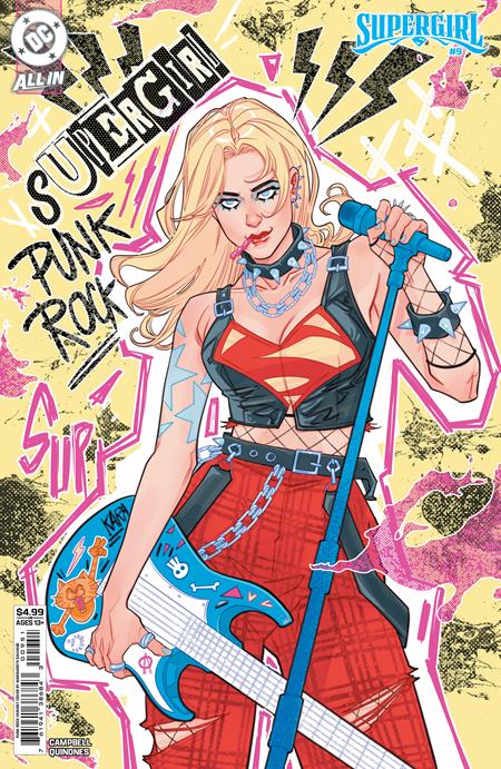Supergirl #9 Cover F - Marguerite Sauvage - PUNK ROCK VARIANT