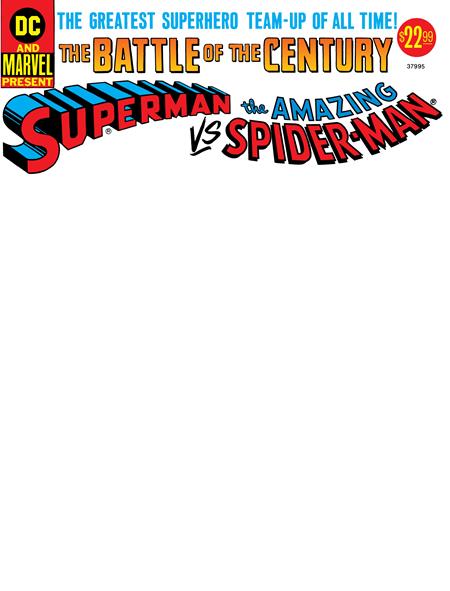 50th Anniversary Treasury Edition: Superman vs. The Amazing Spider-Man #1 (of 1) Cover D - Ross Andru, Carmine Infantino - FACSIMILE BLANK VARIANT