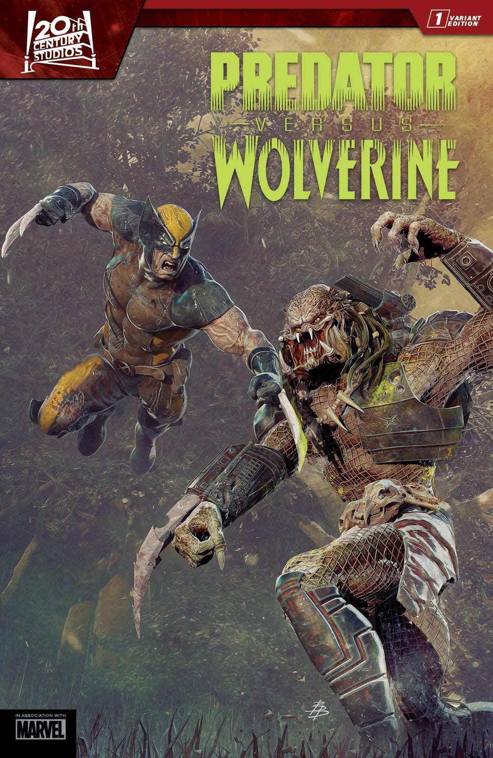 PREDATOR VS WOLVERINE #1 - Limited Variant by Bjorn Barends