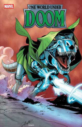 One World Under Doom #8 - Salvador Larroca - DOOMASAUR VARIANT