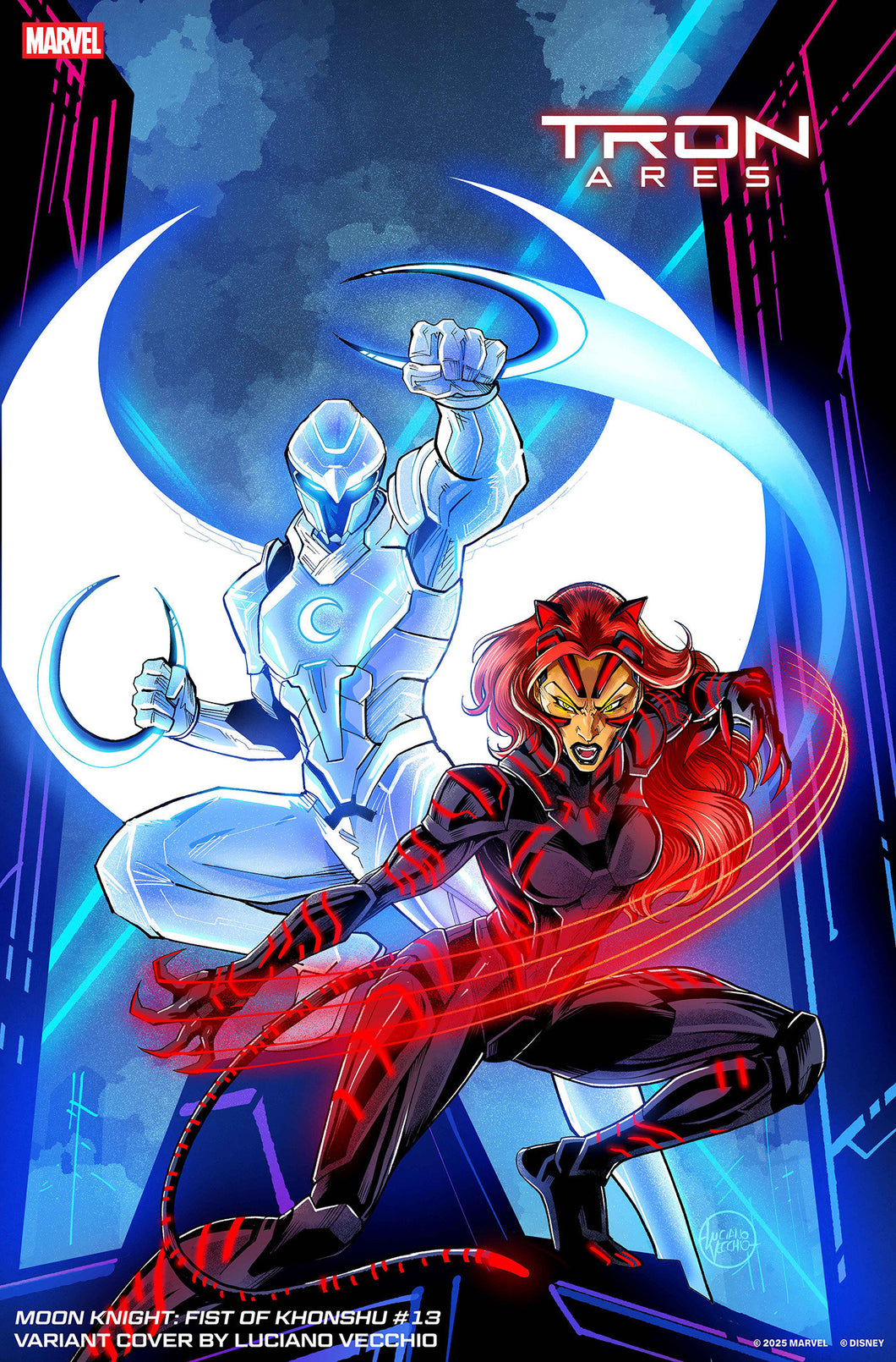 Moon Knight: Fist of Khonshu #13 - Luciano Vecchio - TRON: ARES VARIANT