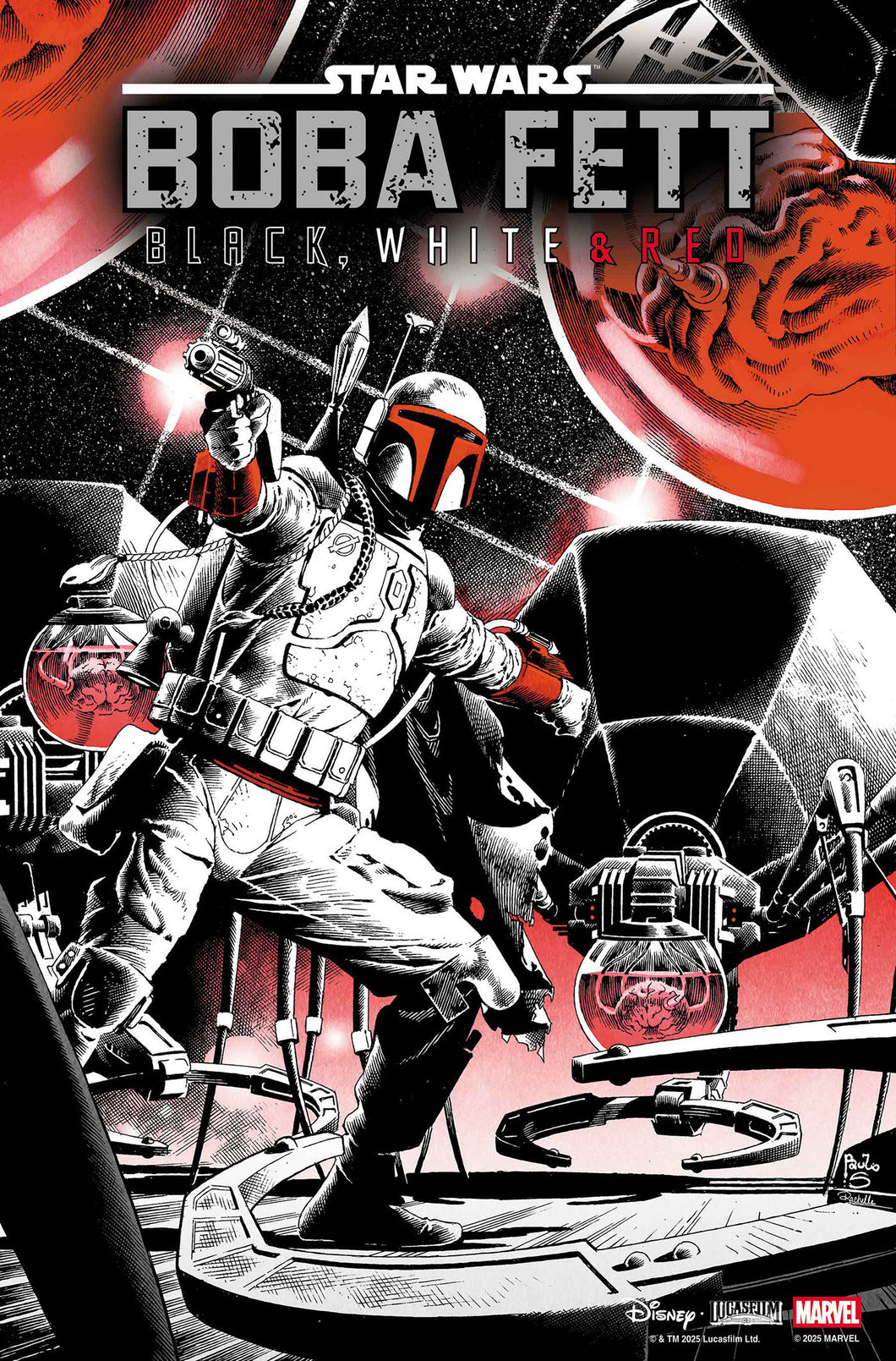 Star Wars: Boba Fett - Black, White & Red #3 - Paulo Siqueira