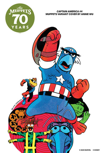 Captain America #4 - Annie Wu - MUPPETS VARIANT