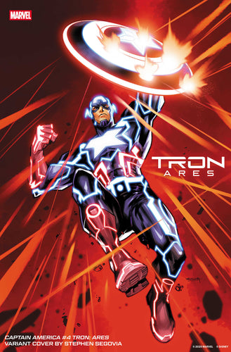 Captain America #4 - Stephen Segovia - TRON: ARES VARIANT