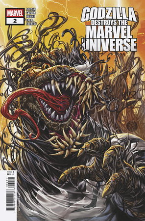 Godzilla Destroys The Marvel Universe #2 *- Mark Brooks - COVER A
