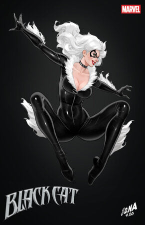 Black Cat #17 Cover B - David Nakayama - COLOR BLOCK BLACK VARIANT
