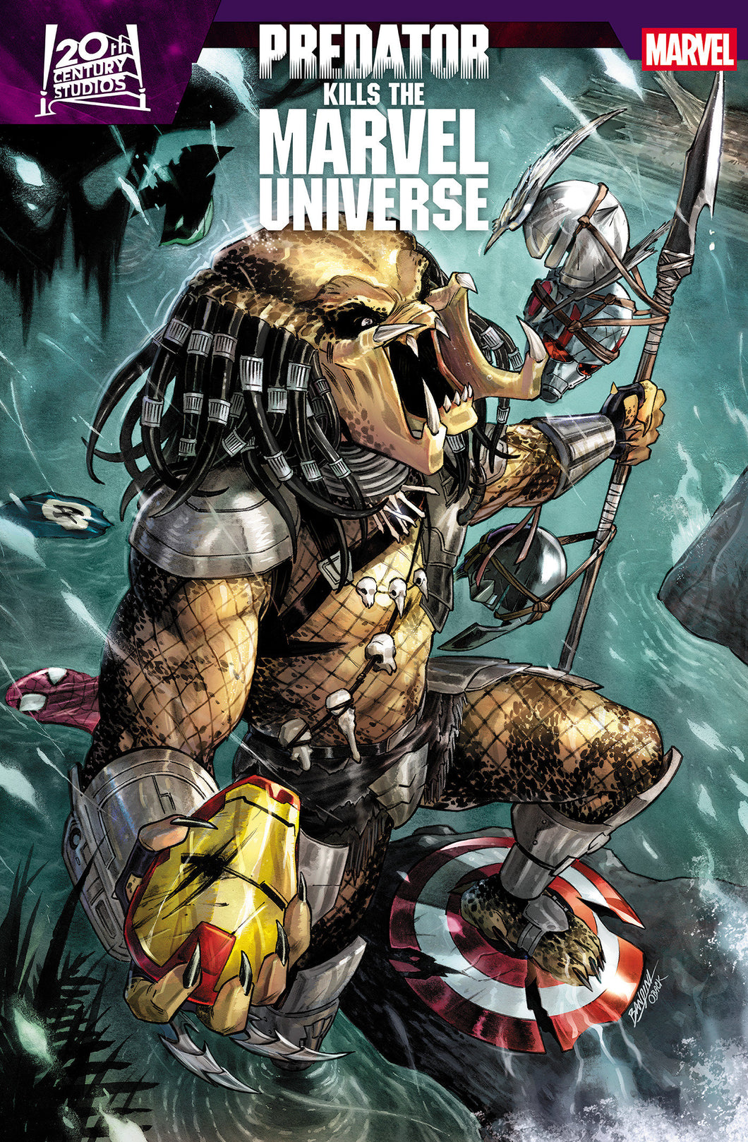 Predator Kills The Marvel Universe #1 - Michele Bandini - SECOND PRINTING