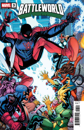Battleworld #3 - Nick Bradshaw - 5-PART CONNECTING VARIANT C