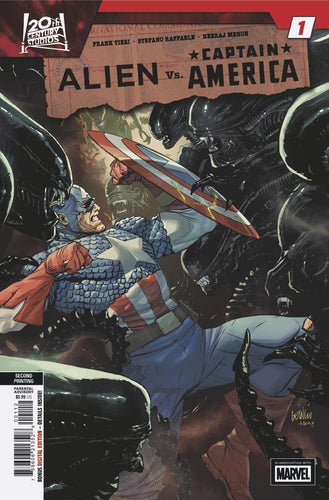 Alien vs. Captain America #1 - Leinil Yu - SECOND PRINTING