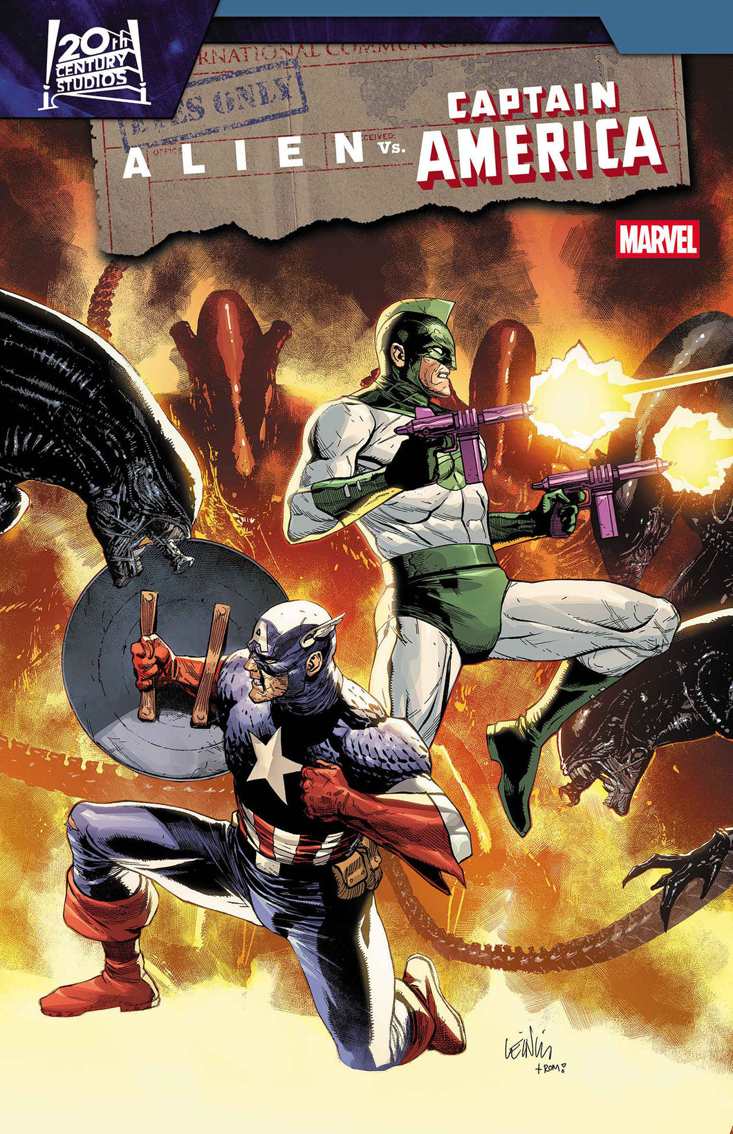 Alien vs. Captain America #3 *- Leinil Yu - COVER A