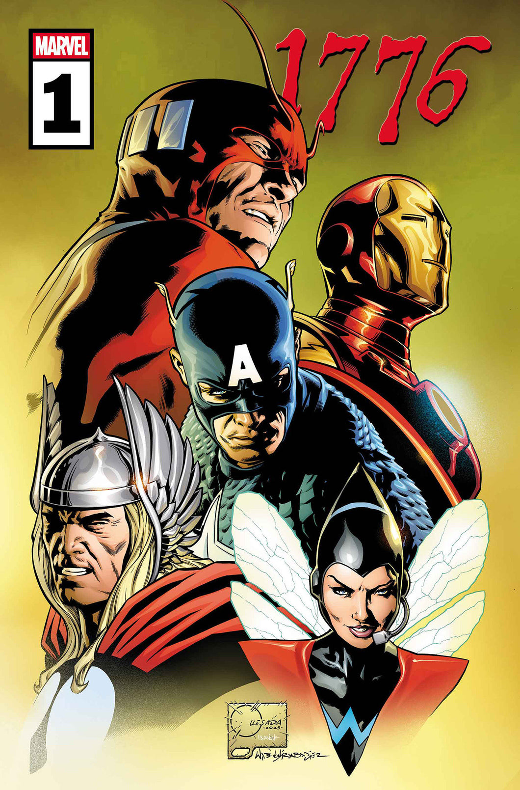 1776 #1 - Joe Quesada - AVENGERS VARIANT
