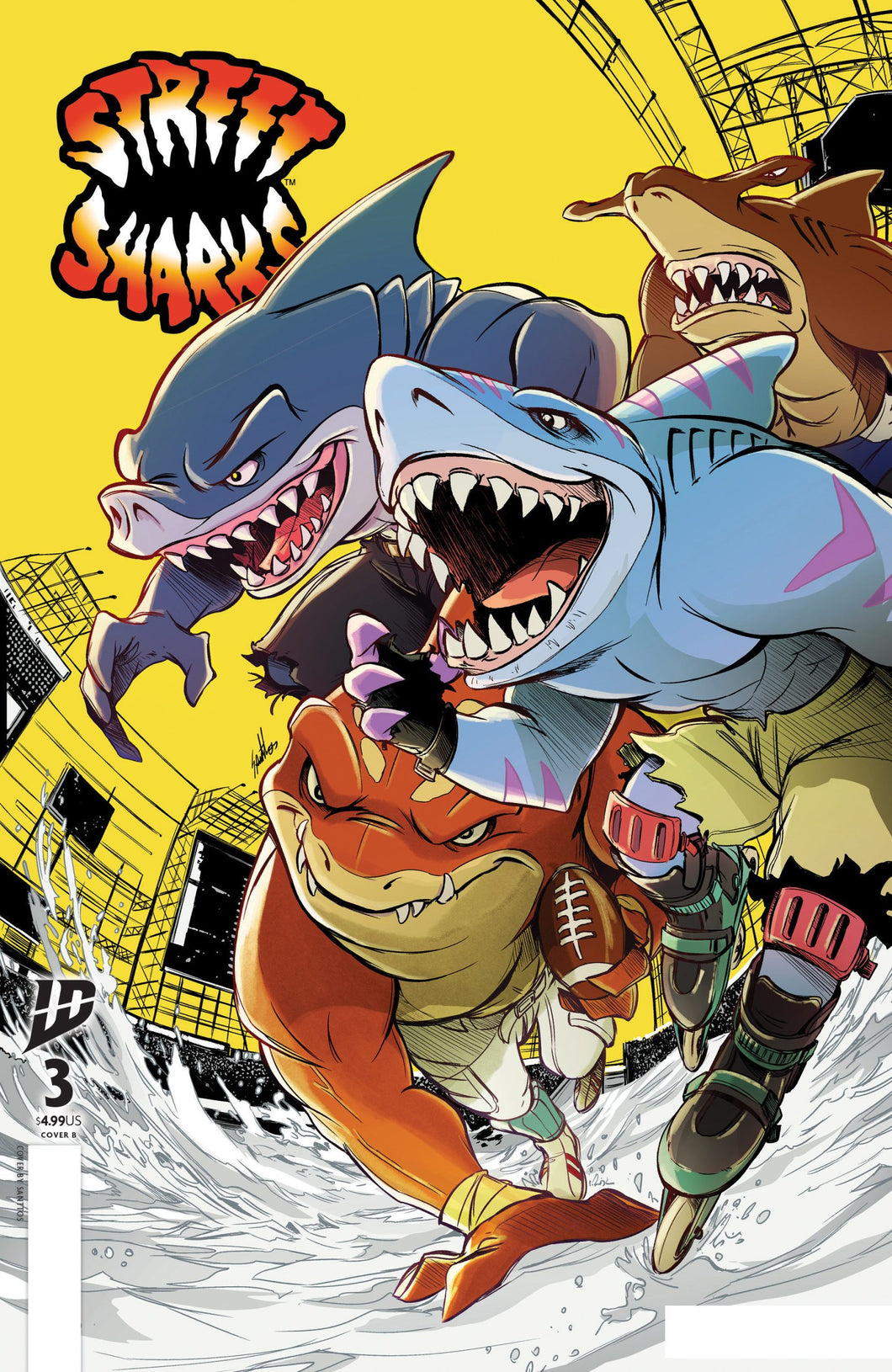 Street Sharks #3 Cover B - Santtos