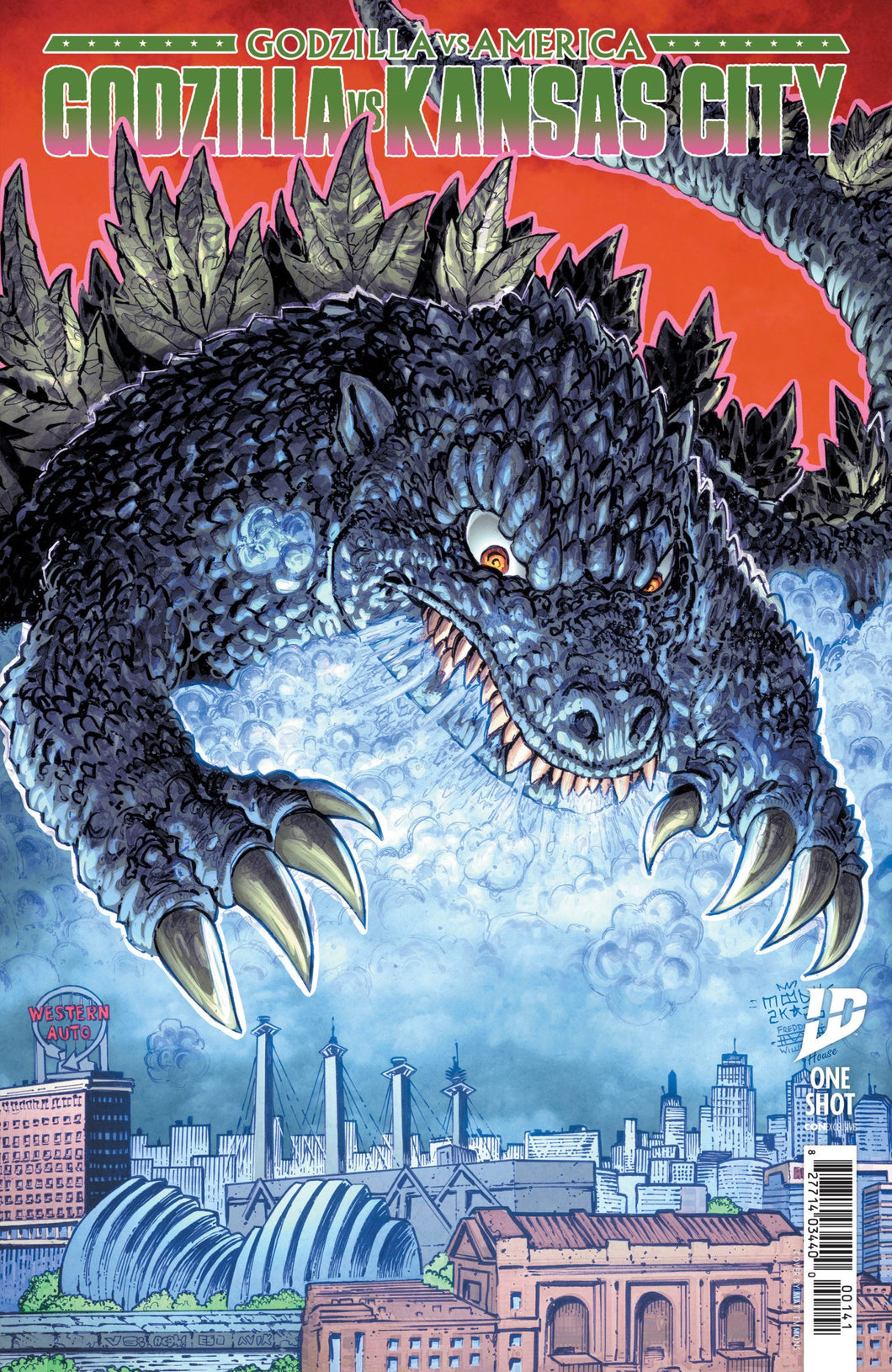 Godzilla vs. America: Kansas City #1 Cover B - Buster Moody