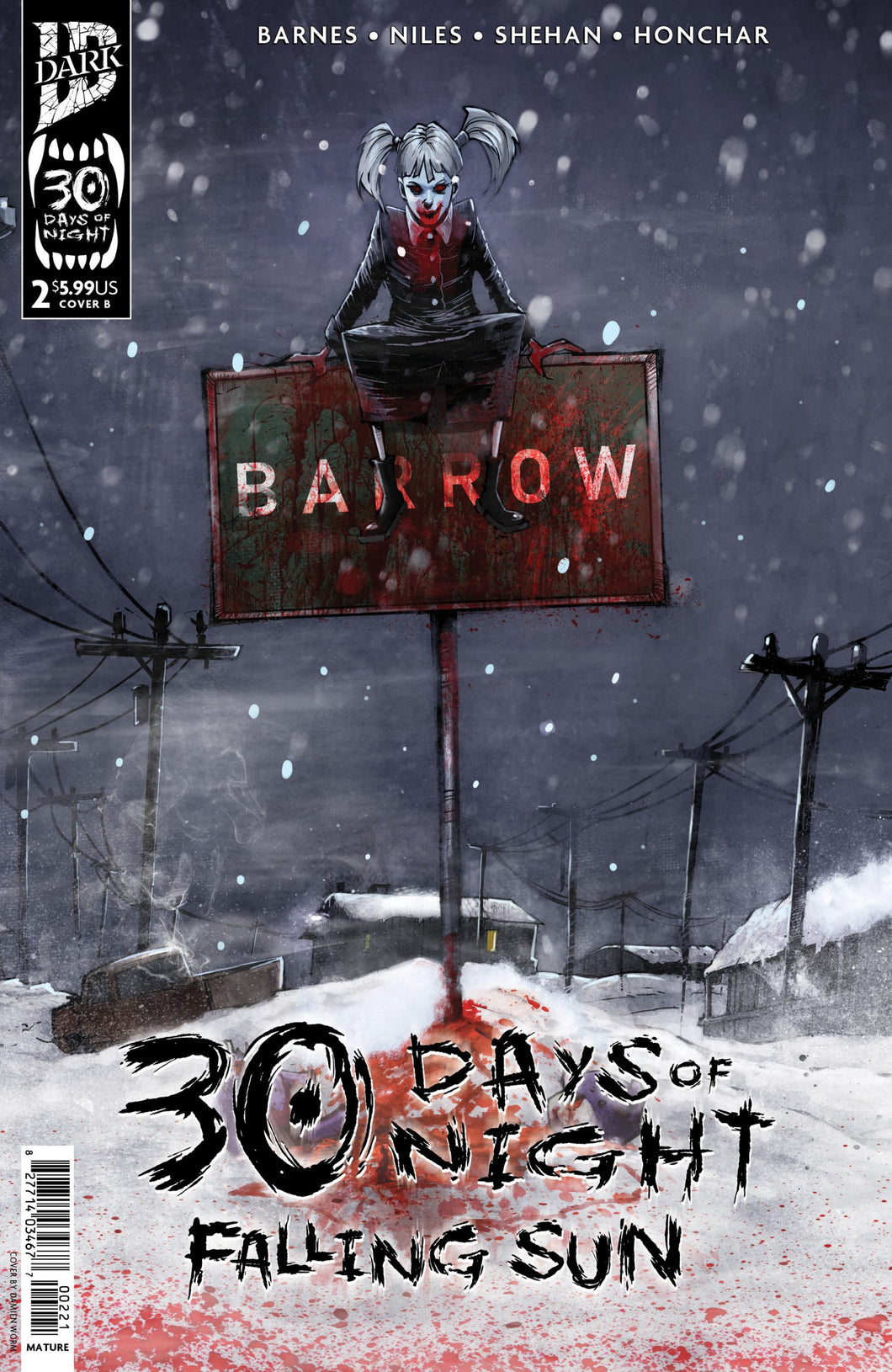 30 Days of Night: Falling Sun #2 Cover B - Damien Worm