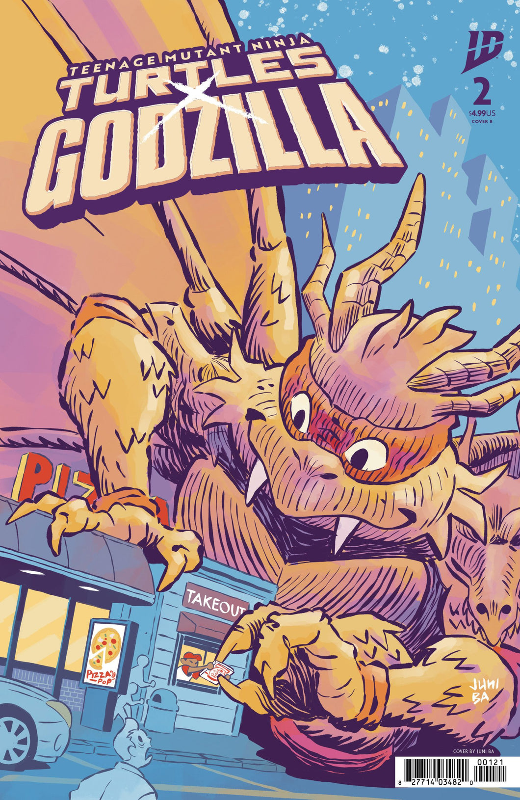 Teenage Mutant Ninja Turtles x Godzilla #2 Cover B - Juni Ba