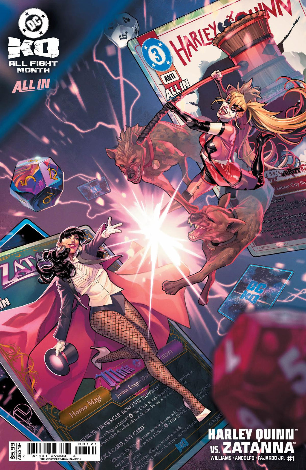 DC K.O.: Harley Quinn vs. Zatanna #1 (of 1) Cover C - Jamal Campbell