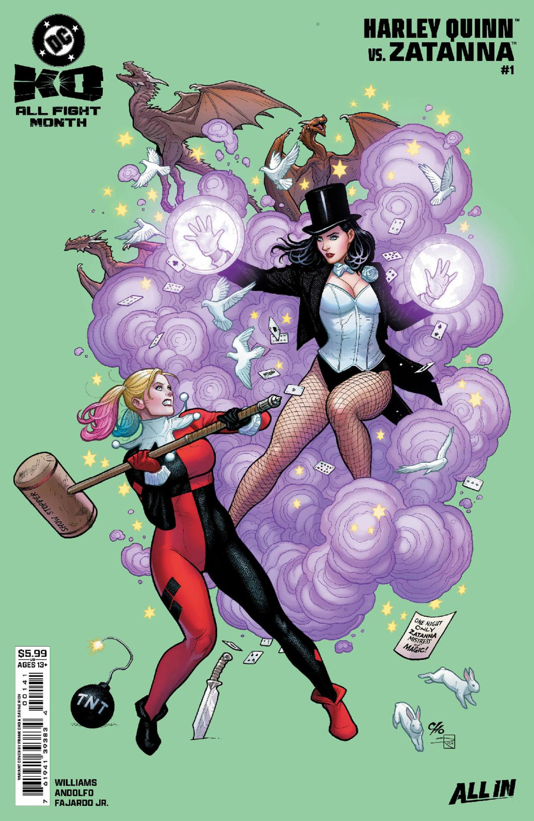 DC K.O.: Harley Quinn vs. Zatanna #1 (of 1) Cover B - Frank Cho