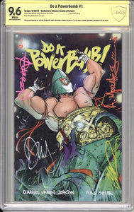 Do A Powerbomb! - CCC Exclusive 4X signed by entire creative team! - CBCS 9.6