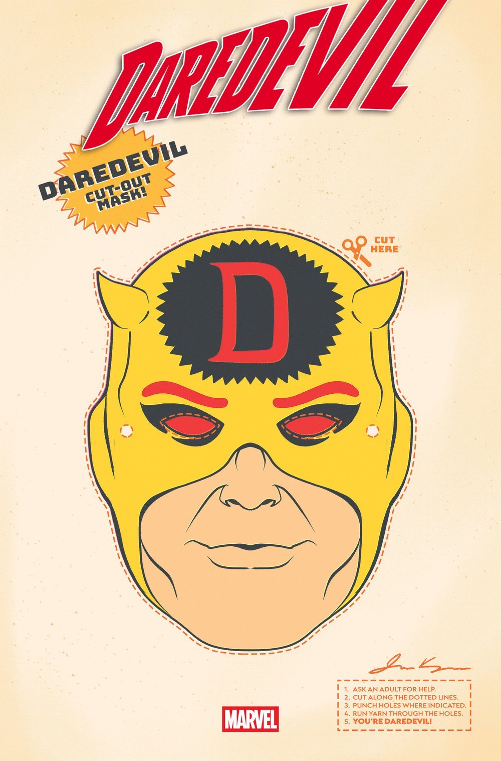 Daredevil #25 - RETRO HALLOWEEN MASK VARIANT
