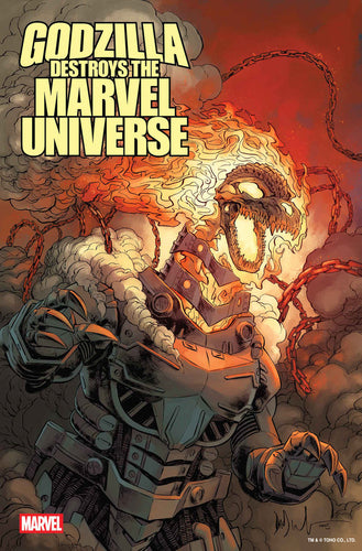 Godzilla Destroys The Marvel Universe #2 - Dave Wachter - MARVELIZED MECHA-GHOST RIDERZILLA VARIANT