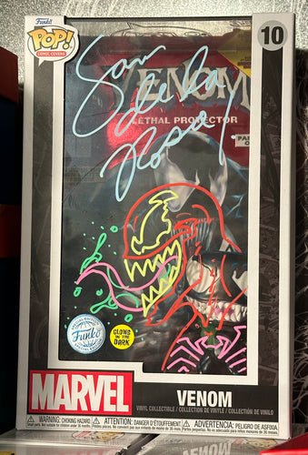 VENOM: LETHAL PROTECTOR COMIC FUNKO POP - signed & remarqued by Sam de la Rosa! - IN-HAND!