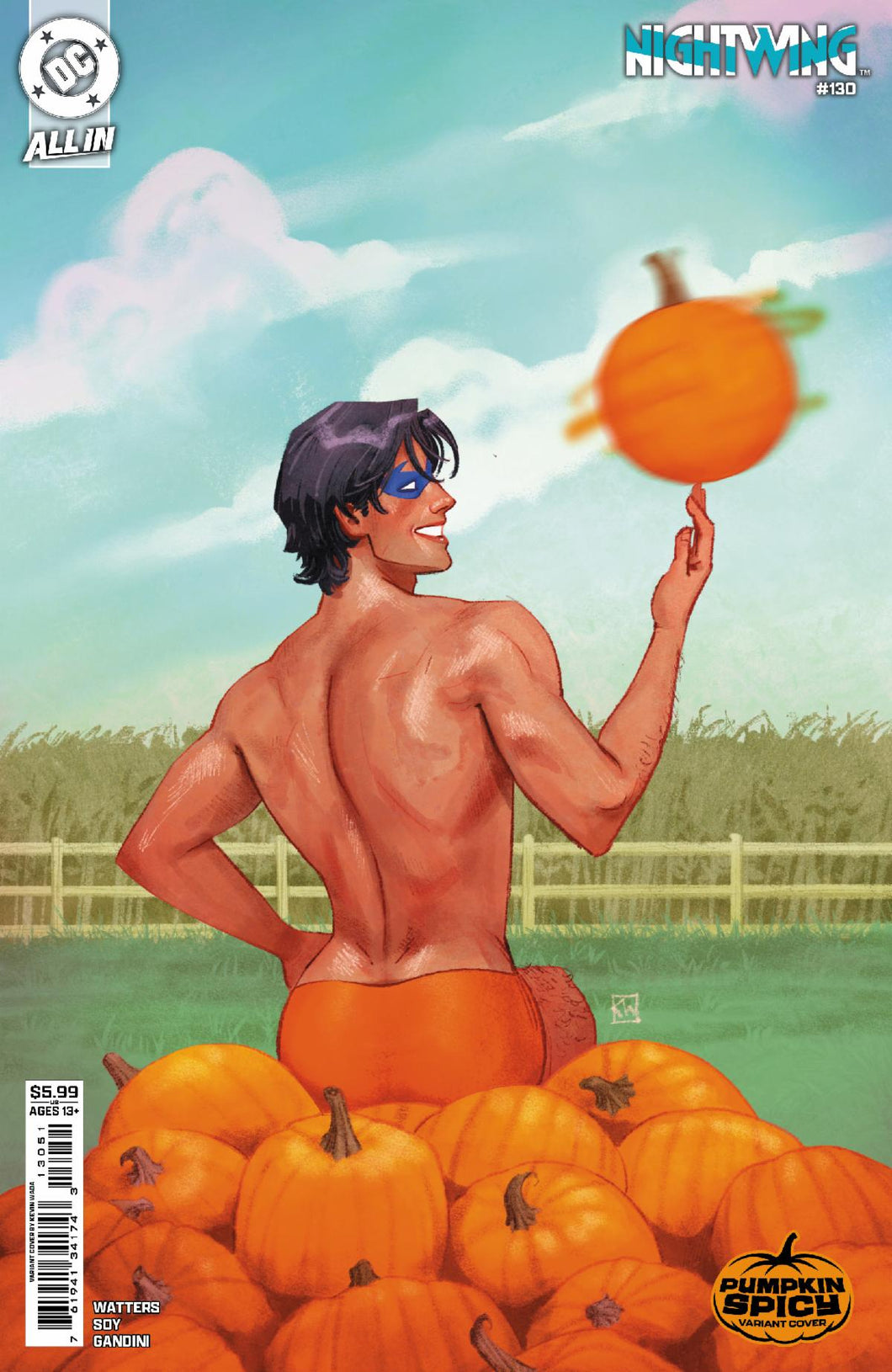 Nightwing #130 Cover D - Kevin Wada - PUMPKIN SPICY VARIANT