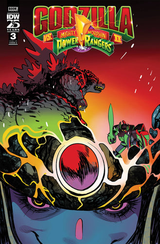 Godzilla vs. Mighty Morphin Power Rangers II #3 Cover A - Baldemar Rivas