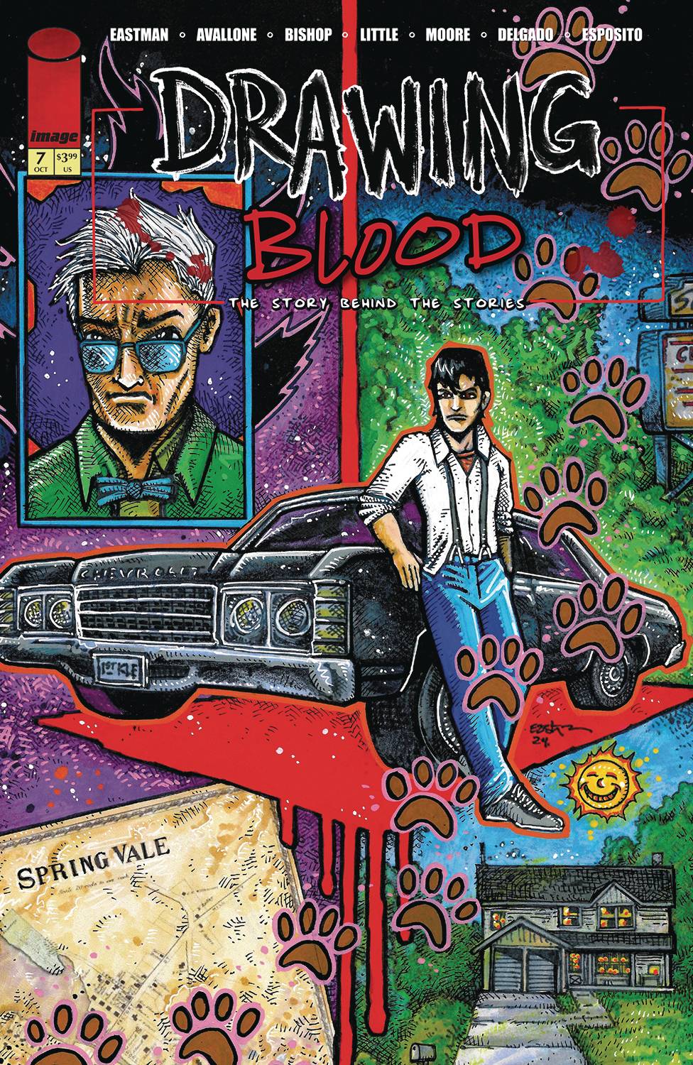 Drawing Blood #7 (of 12) Cover A - Kevin Eastman