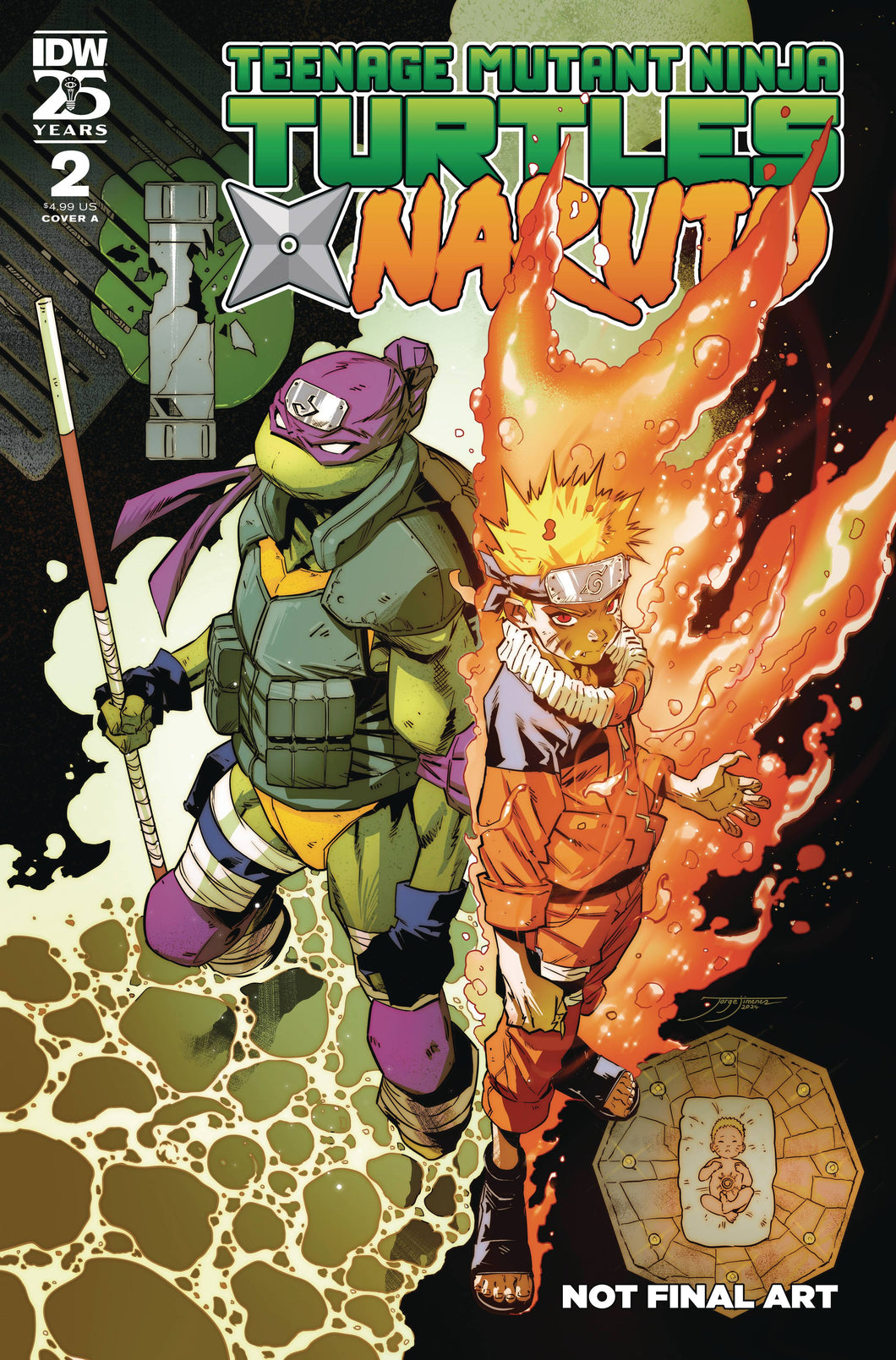 Teenage Mutant Ninja Turtles x Naruto #2 Cover A - Jorge Jimenez