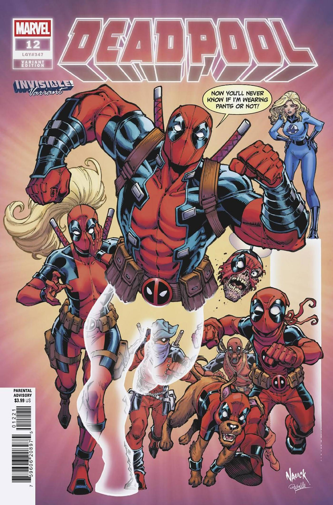 Deadpool #12 - Todd Nauck - INVISIBLE VARIANT