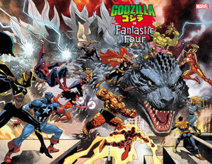 Godzilla vs. Fantastic Four #1 - Leinil Yu - WRAPAROUND VARIANT