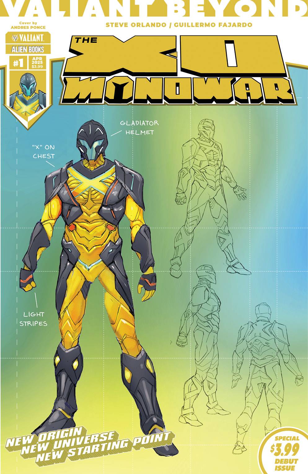 Valiant Beyond: The X-O Manowar #1 (of 4) Cover D - Andres Ponce