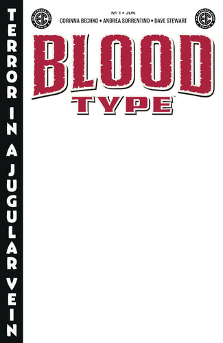 Blood Type #1 Cover H - BLANK VARIANT